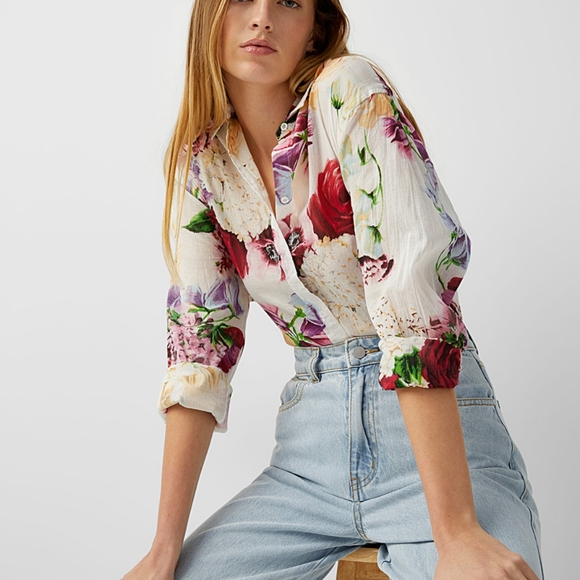 NWT Luxurious Bloom Shirt in Large - Picture 2 of 2